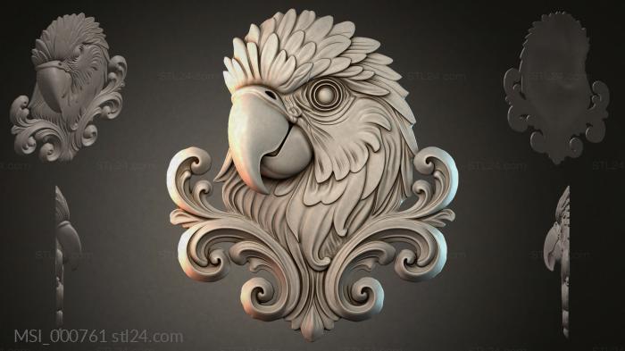 Thematic masks (MSI_000761) 3D models for cnc