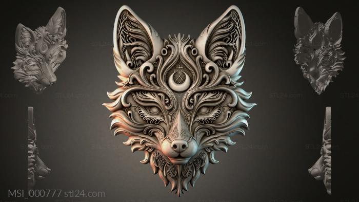 Thematic masks (MSI_000777) 3D models for cnc