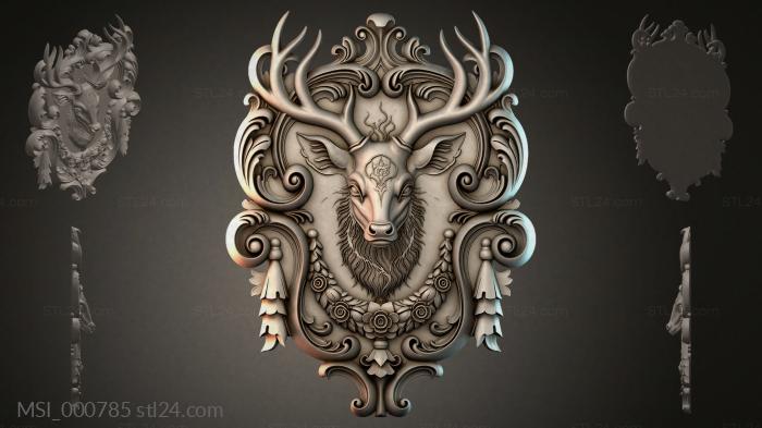 Thematic masks (MSI_000785) 3D models for cnc