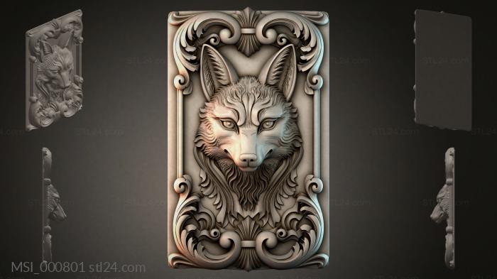 Thematic masks (MSI_000801) 3D models for cnc