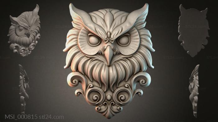 Thematic masks (MSI_000815) 3D models for cnc