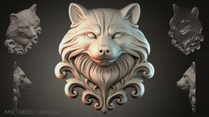 Thematic masks (MSI_000852) 3D models for cnc