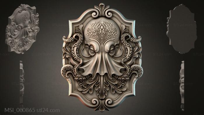 Thematic masks (MSI_000865) 3D models for cnc