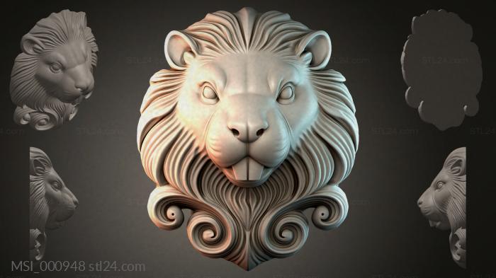 Thematic masks (MSI_000948) 3D models for cnc