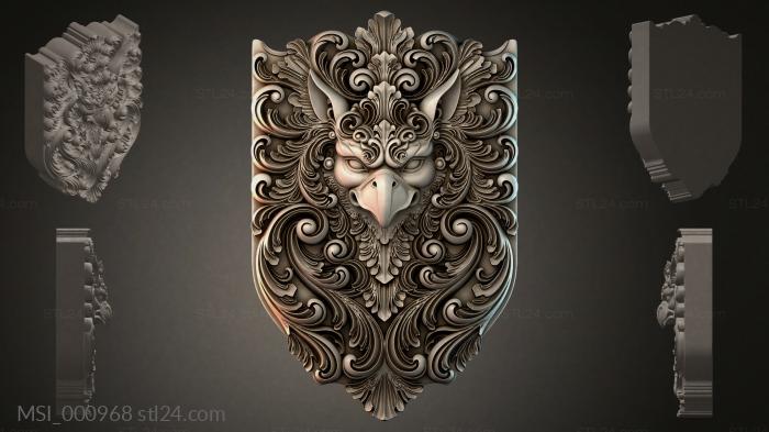 Thematic masks (MSI_000968) 3D models for cnc