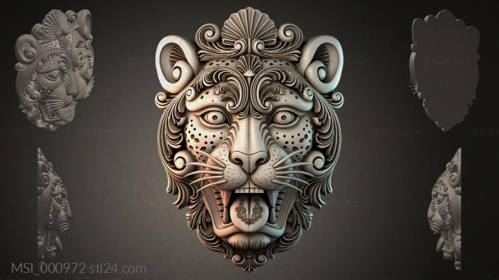 Thematic masks (MSI_000972) 3D models for cnc