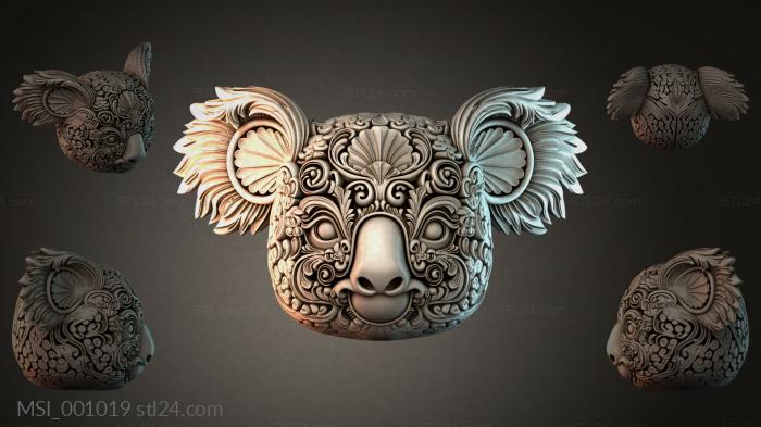 Маски тематические (MSI_001019) 3D модель для ЧПУ станка