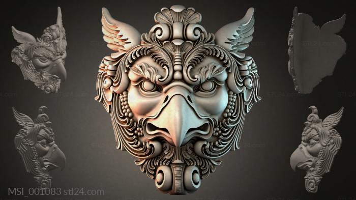 Маски тематические (MSI_001083) 3D модель для ЧПУ станка