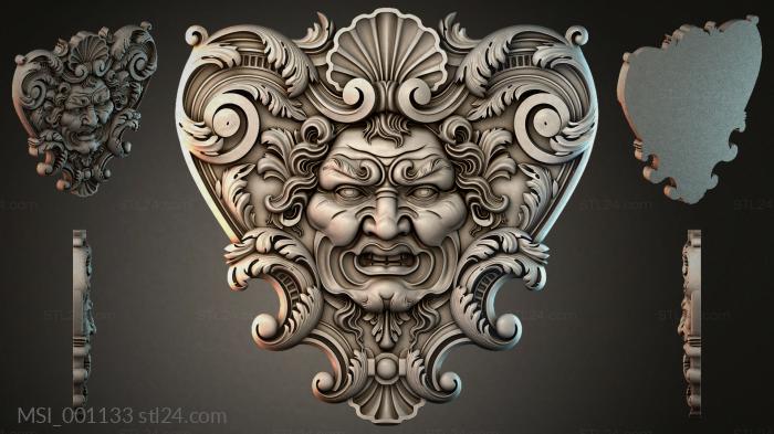 Маски тематические (MSI_001133) 3D модель для ЧПУ станка