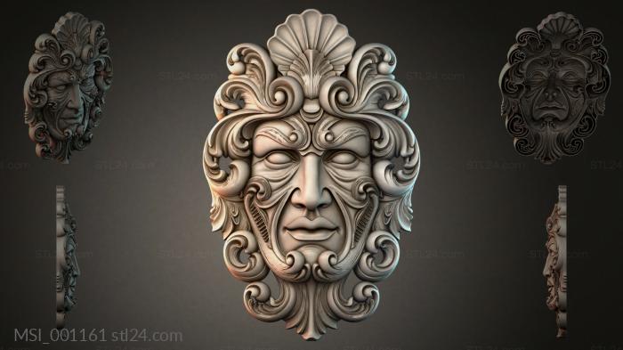 Маски тематические (MSI_001161) 3D модель для ЧПУ станка