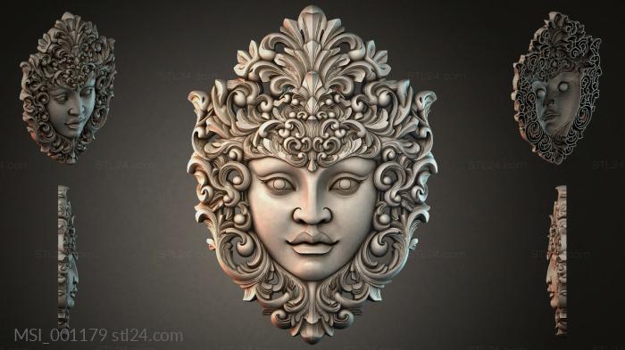 Маски тематические (MSI_001179) 3D модель для ЧПУ станка