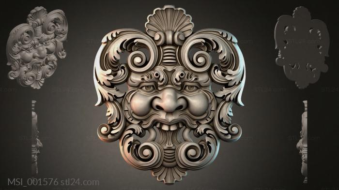 Маски тематические (MSI_001576) 3D модель для ЧПУ станка