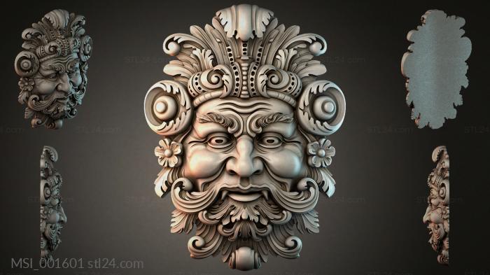 Маски тематические (MSI_001601) 3D модель для ЧПУ станка