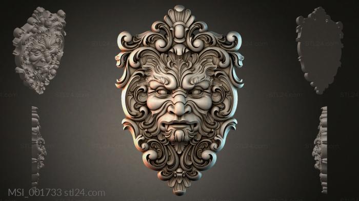 Маски тематические (MSI_001733) 3D модель для ЧПУ станка