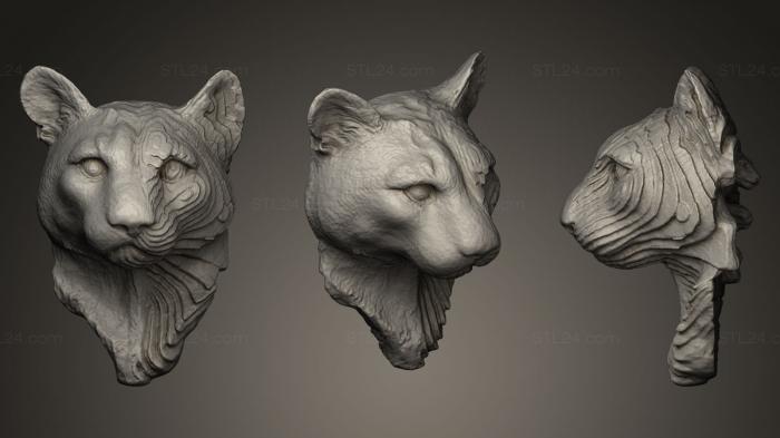 Masks and muzzles of animals (Maker Tree 3D Spirit, MSKJ_0073) 3D models for cnc