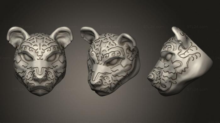 Маски и морды животных (Львиная голова, MSKJ_0321) 3D модель для ЧПУ станка