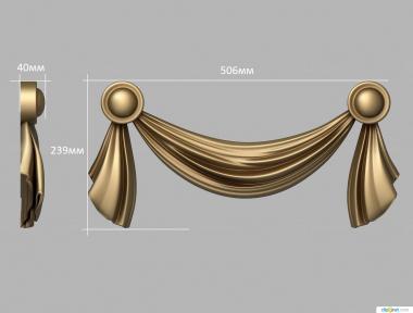 Symmetrycal onlays (Bow, NKS_1251) 3D models for cnc