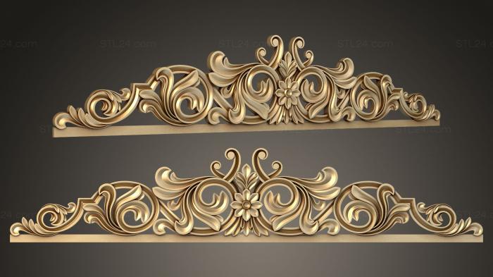 Symmetrycal onlays (Decor with concave relief, NKS_1257) 3D models for cnc