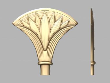 Symmetrycal onlays (Egyptian-style petals, NKS_1259) 3D models for cnc