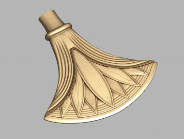 Symmetrycal onlays (Egyptian-style petals, NKS_1259) 3D models for cnc