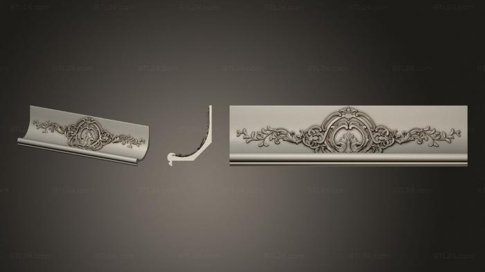 Symmetrycal onlays ( Carved ceiling element, NKS_1300) 3D models for cnc