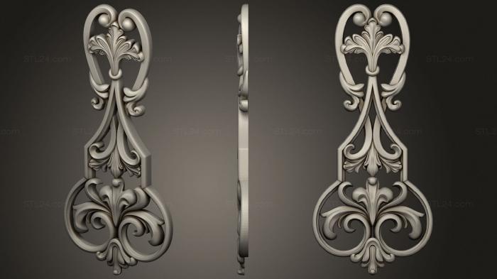 Symmetrycal onlays (The decor is vertical, NKS_1316) 3D models for cnc