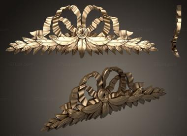 Symmetrycal onlays (Decorative element on the cornice, NKS_1337) 3D models for cnc