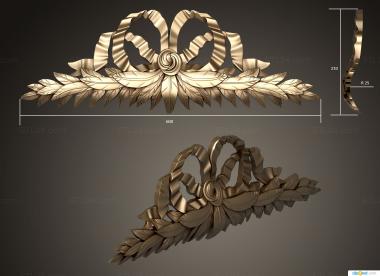 Symmetrycal onlays (Decorative element on the cornice, NKS_1337) 3D models for cnc