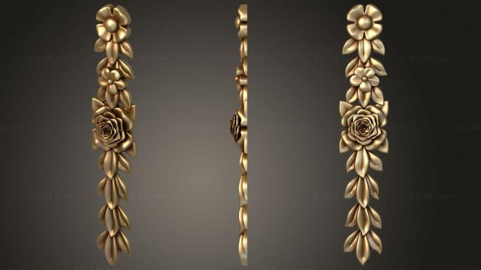 Symmetrycal onlays (Overlay with roses, NKS_1340) 3D models for cnc