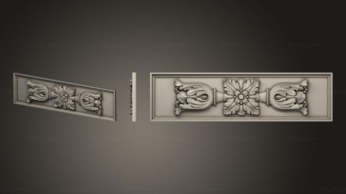 Накладки симметричные (Декор из камня2, NKS_1357) 3D модель для ЧПУ станка