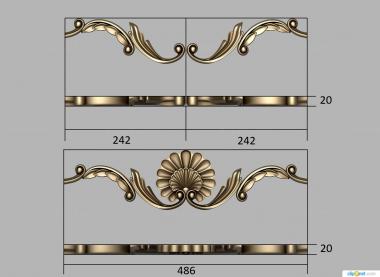 Symmetrycal onlays (Cabinet elements, NKS_1358) 3D models for cnc