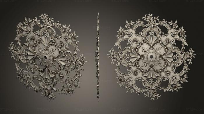 Symmetrycal onlays (The ceiling decor is exquisite, NKS_1373) 3D models for cnc