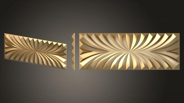 Накладки симметричные (Элемент на дверь фараон, NKS_1377) 3D модель для ЧПУ станка