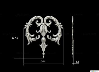 Symmetrycal onlays (Decor, NKS_1394) 3D models for cnc