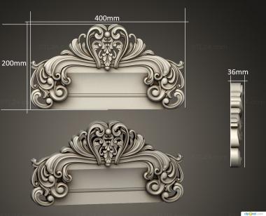 Symmetrycal onlays (Cabinet liningsvariant1, NKS_1413) 3D models for cnc