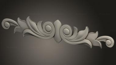 Symmetrycal onlays (Stair decorvariant1, NKS_1416) 3D models for cnc