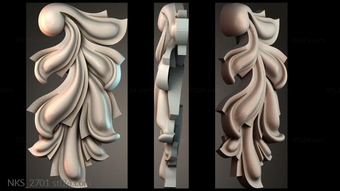 Symmetrycal onlays (NKS_2701) 3D models for cnc