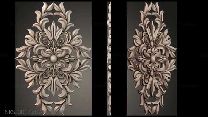 Symmetrycal onlays (NKS_3017) 3D models for cnc