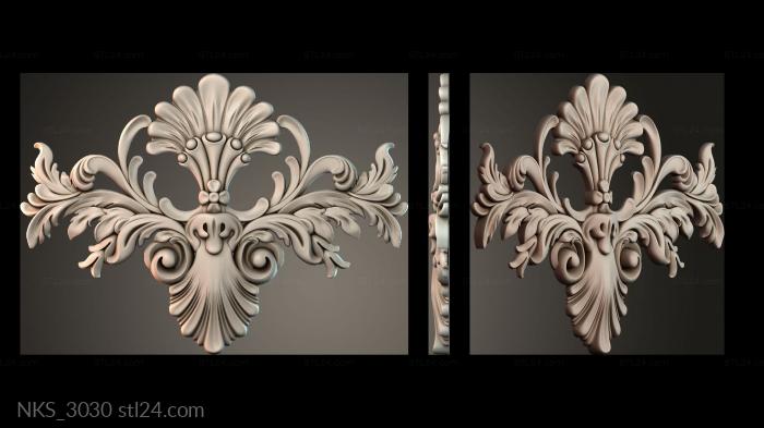Symmetrycal onlays (NKS_3030) 3D models for cnc
