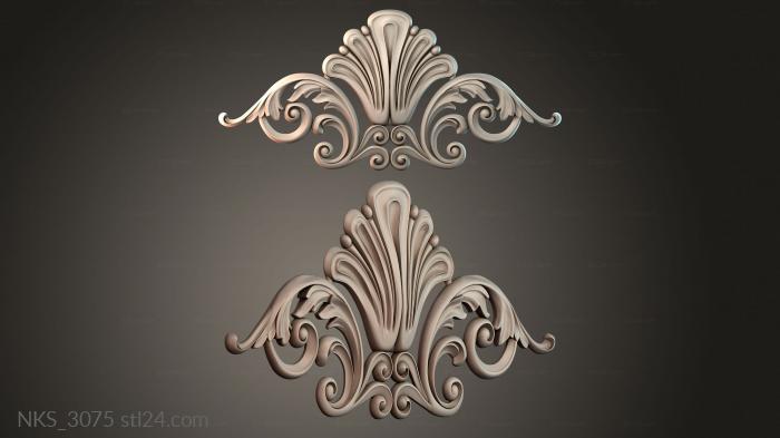 Symmetrycal onlays (NKS_3075) 3D models for cnc