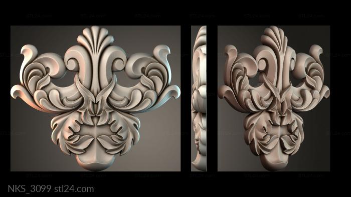 Symmetrycal onlays (NKS_3099) 3D models for cnc