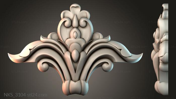 Symmetrycal onlays (NKS_3104) 3D models for cnc