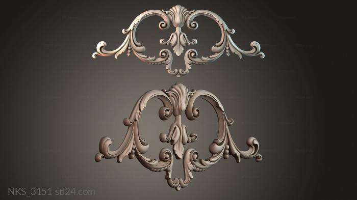 Symmetrycal onlays (NKS_3151) 3D models for cnc