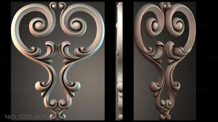 Symmetrycal onlays (NKS_3220) 3D models for cnc