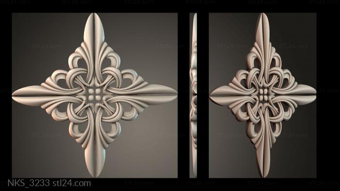 Symmetrycal onlays (NKS_3233) 3D models for cnc
