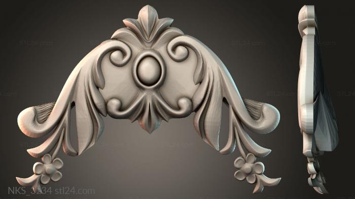 Symmetrycal onlays (NKS_3234) 3D models for cnc