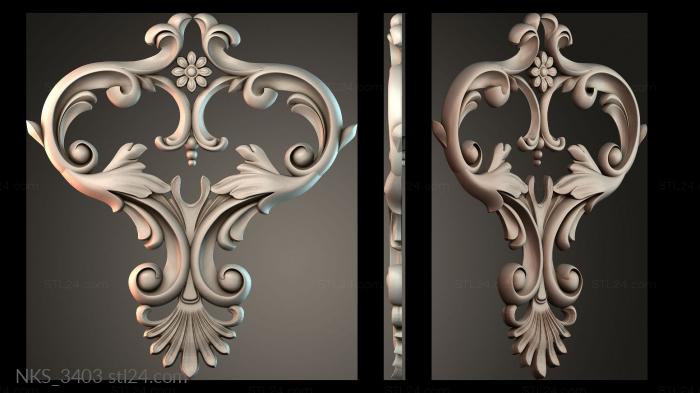 Symmetrycal onlays (NKS_3403) 3D models for cnc