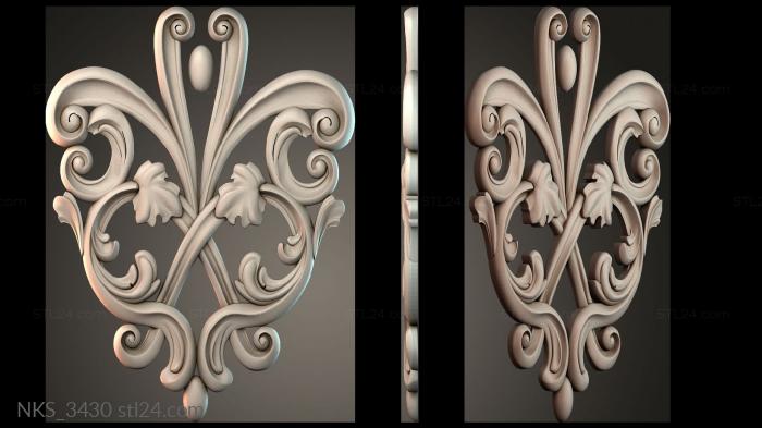 Symmetrycal onlays (NKS_3430) 3D models for cnc