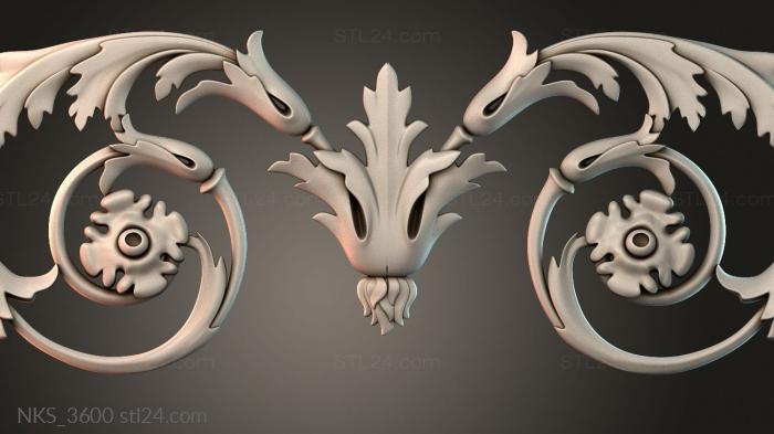 Symmetrycal onlays (NKS_3600) 3D models for cnc