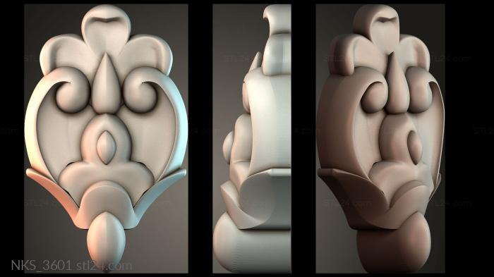 Symmetrycal onlays (NKS_3601) 3D models for cnc